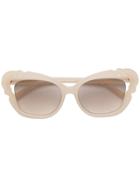 Linda Farrow Oversized Tinted Sunglasses - Neutrals