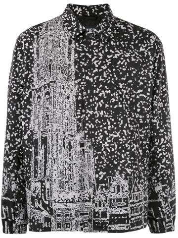 Th X Vier Antwerp Photo-effect Print Shirt Jacket - Black