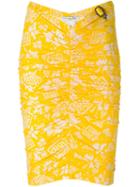 Christian Dior Vintage Fitted Print Skirt