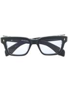 Jacques Marie Mage Square Frame Optical Glasses - Black