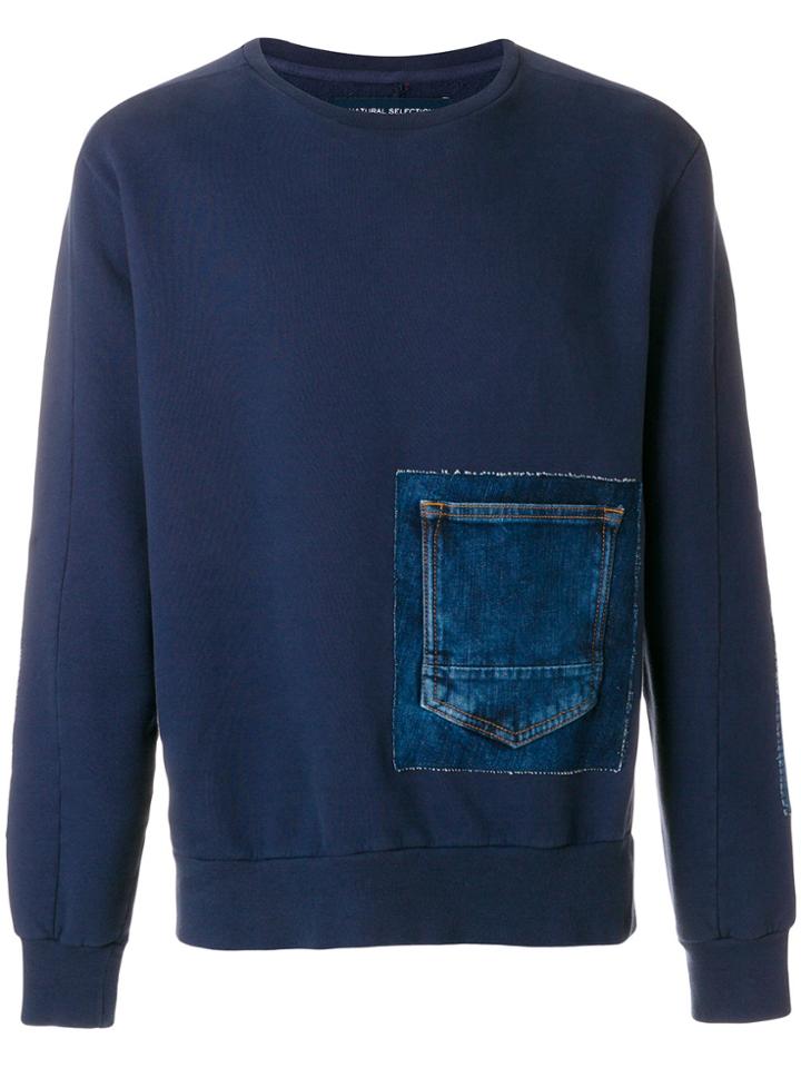 Natural Selection Reworked Pocket Sweatshirt - Blue