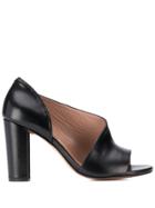 Albano Side Opening Sandals - Black