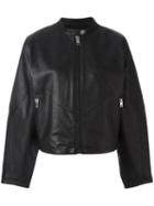 Diesel 'tauri Dant' Jacket, Women's, Size: Medium, Black, Leather/rayon/polyester