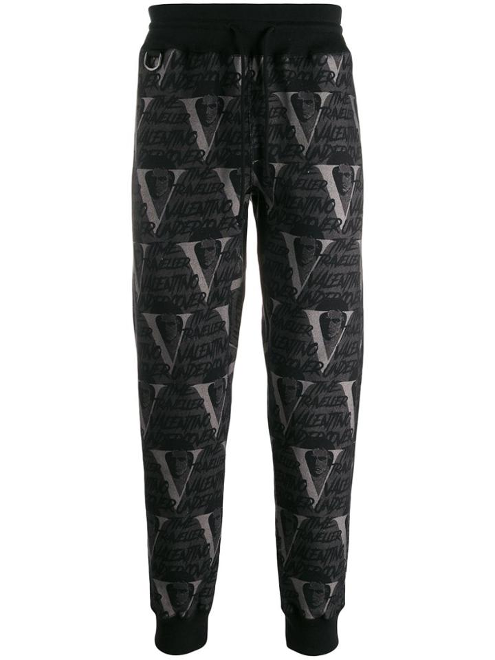 Undercover X Valentino Printed Track Pants - Black