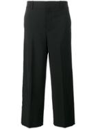 Vince Cropped Wide-leg Trousers - Black