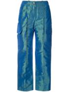 Chanel Vintage Straight-leg Pants - Blue