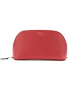 Smythson Zipped Cosmetic Bag - Red