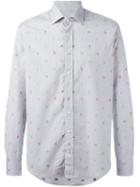 Etro - 'animals' Print Shirt - Men - Cotton - 43, Grey, Cotton
