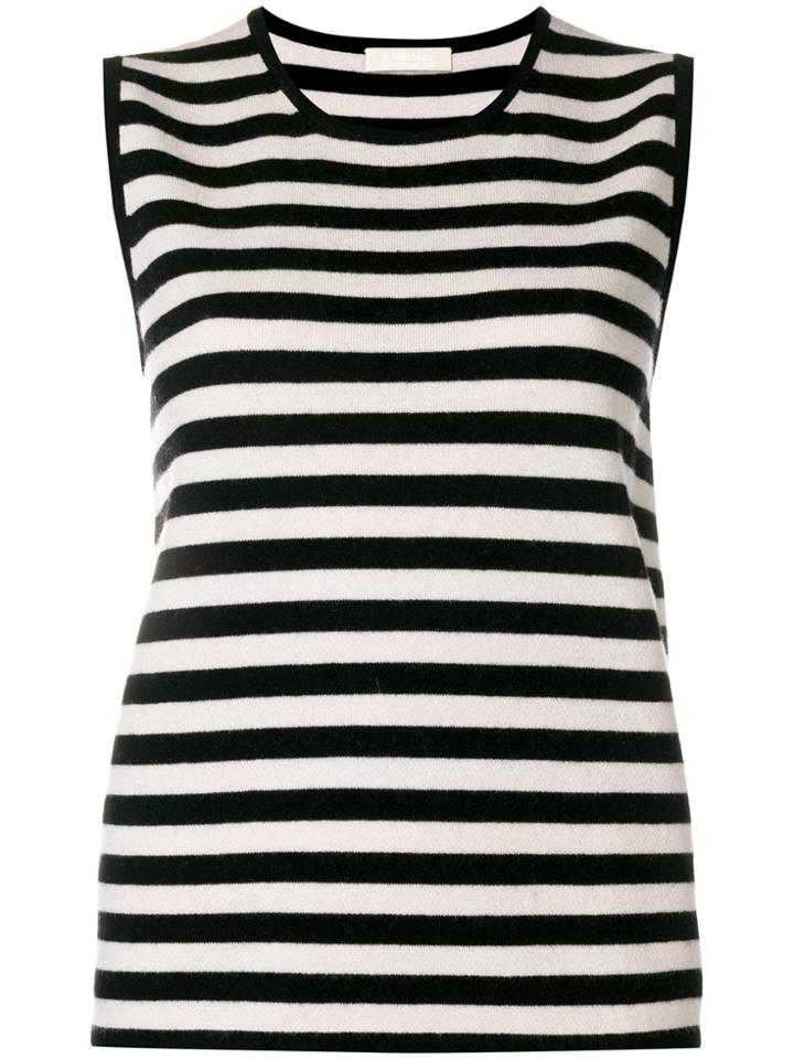 Max Mara Striped Tank Top - Black