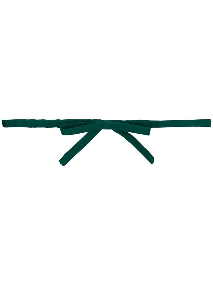 Nº21 Bow Detail Belt - Green