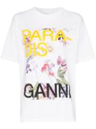 Ganni Paradise Floral Print T-shirt - White
