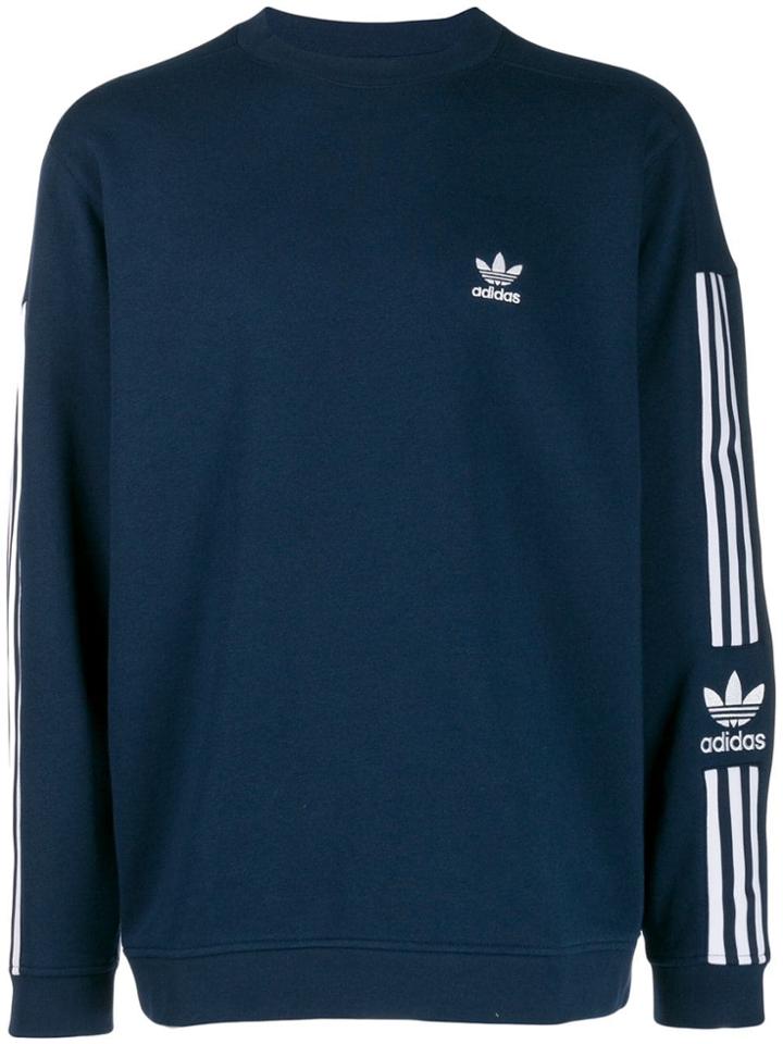Adidas Contrast Logo Sweatshirt - Blue