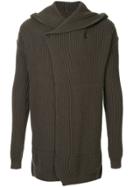 Rick Owens Hooded Cardigan - Grey