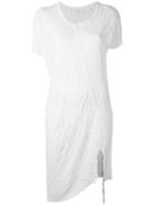 Lost & Found Ria Dunn Leg Slit T-shirt Dress, Women's, Size: Small, White, Cotton/viscose