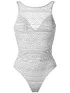 Lygia & Nanny Lace Swimsuit, Women's, Size: 40, Grey, Polyamide/spandex/elastane