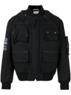 Cav Empt Utility Bomber Jacket, Adult Unisex, Size: Medium, Black, Cotton/nylon/polyester/polyurethane