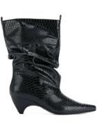 Stella Mccartney Snake-effect Boots - Black