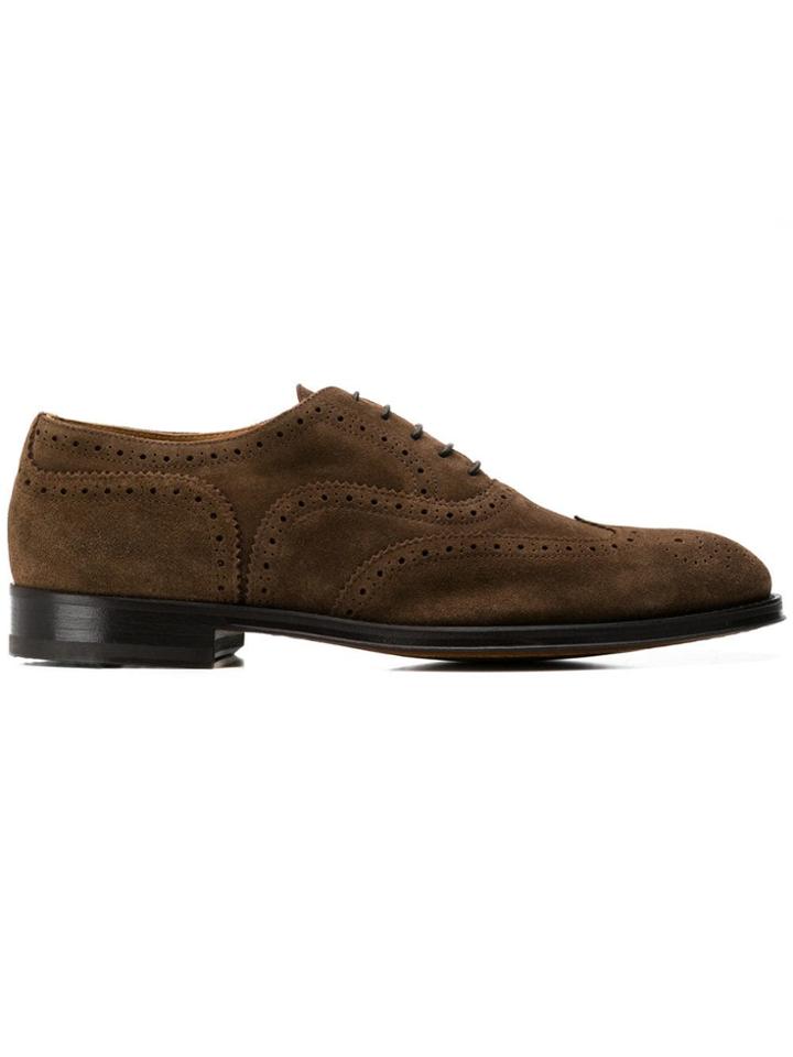 Doucal's Textured Lace-up Shoes - Brown