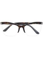 Tom Ford Eyewear Cat-eye Shaped Glasses - Brown