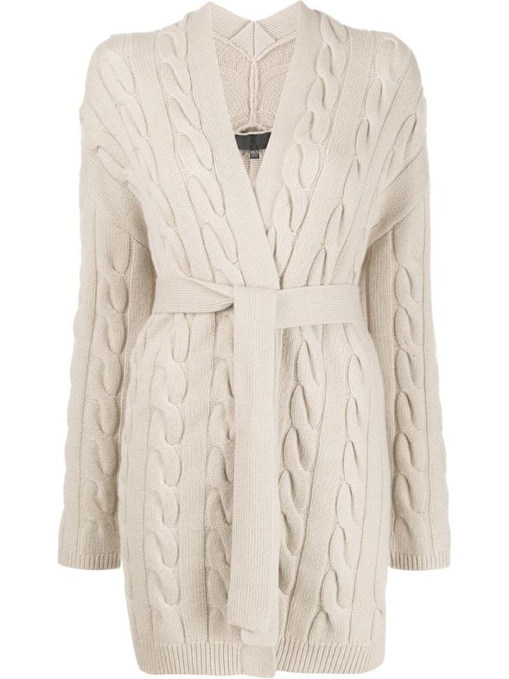 Nili Lotan Belted Knit Cardigan - Neutrals