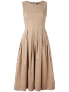 Twin-set Sleeveless Mid-length Dress, Women's, Size: 44, Brown, Cotton/spandex/elastane