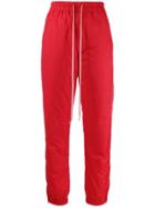 Rick Owens Padded Track Trousers - Red