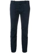 Nili Lotan Elasticated Hem Cropped Trousers - Blue