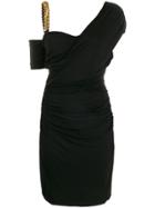 Roberto Cavalli Off-the-shoulder Mini Dress - Black
