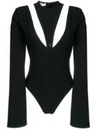Beaufille Cutout Detailed Bodysuit - Black