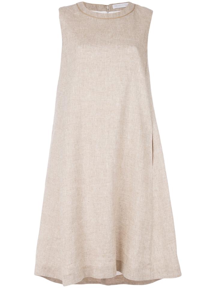 Fabiana Filippi Sleeveless Shift Dress - Brown