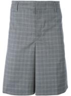 Golden Goose Deluxe Brand Prince Of Wales Check Shorts, Men's, Size: Medium, Grey, Cupro/virgin Wool