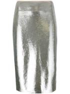 Sequin Pencil Skirt - Women - Nylon/polyester/spandex/elastane - 4, Grey, Nylon/polyester/spandex/elastane, Diane Von Furstenberg