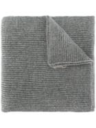 Polo Ralph Lauren Ribbed Logo Scarf - Grey