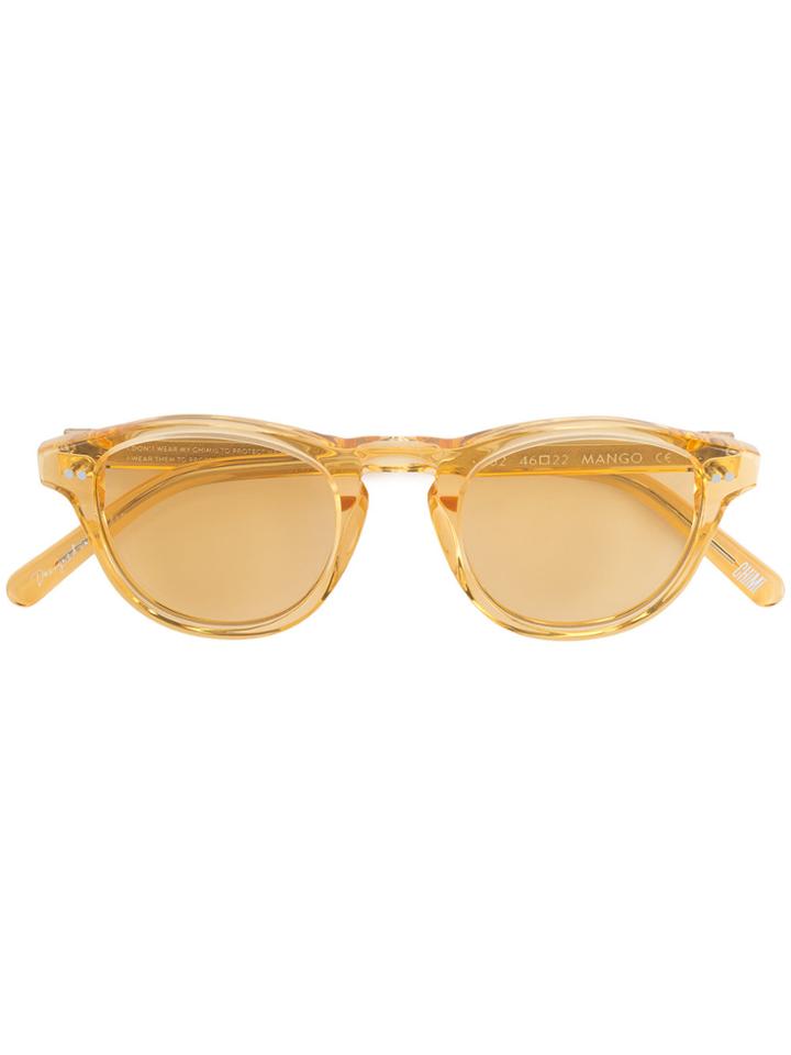 Chimi See Thru Square Sunglasses - Yellow & Orange