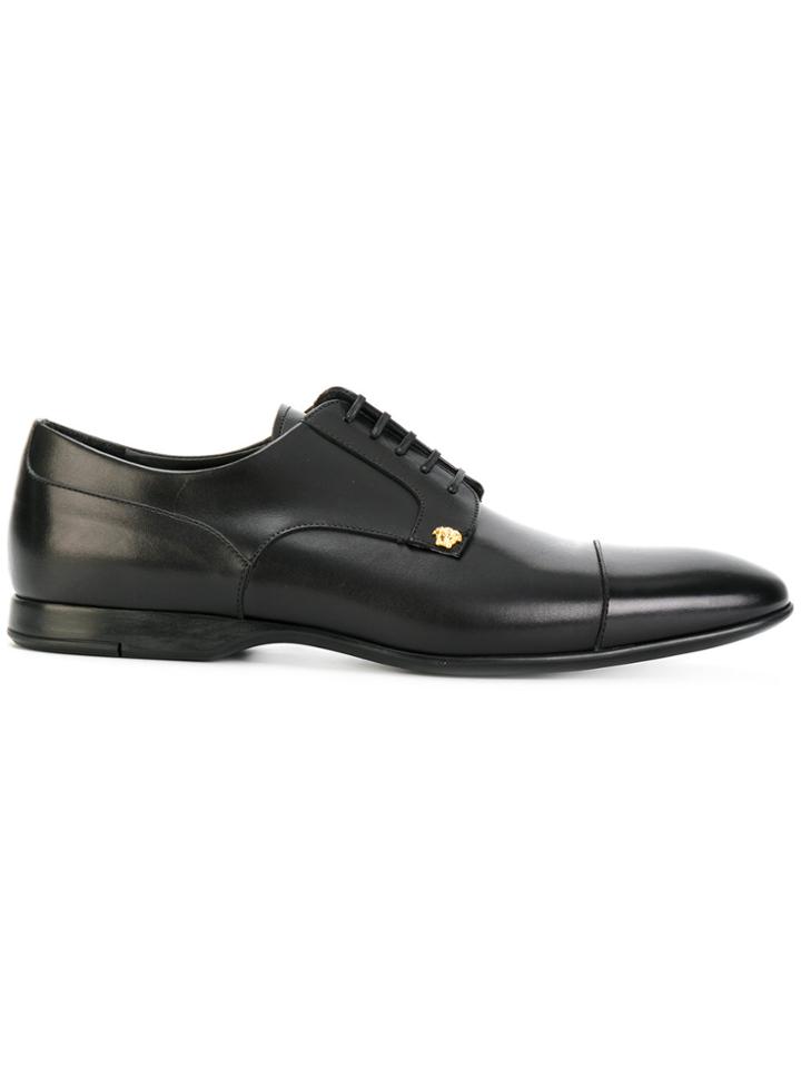 Versace Medusa Logo Lace-up Shoes - Black
