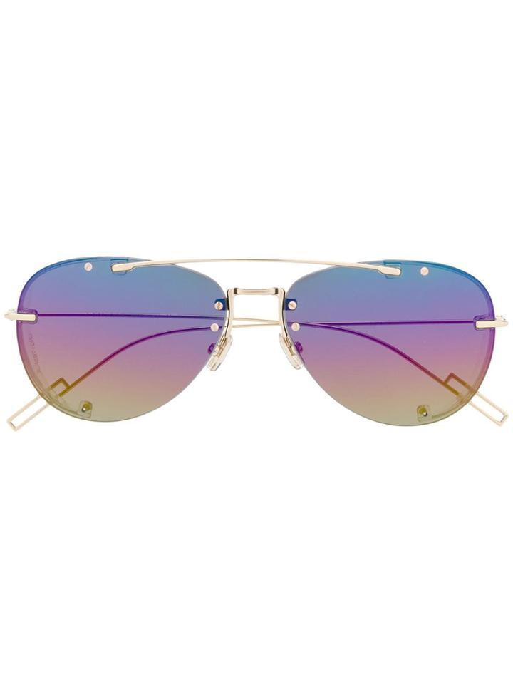 Dior Eyewear Diorchroma1 Sunglasses - Metallic