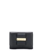 See By Chloé Logo Plaque Wallet - Black