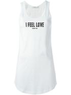 Givenchy I Feel Love Tank Top, Women's, Size: S, White, Cotton