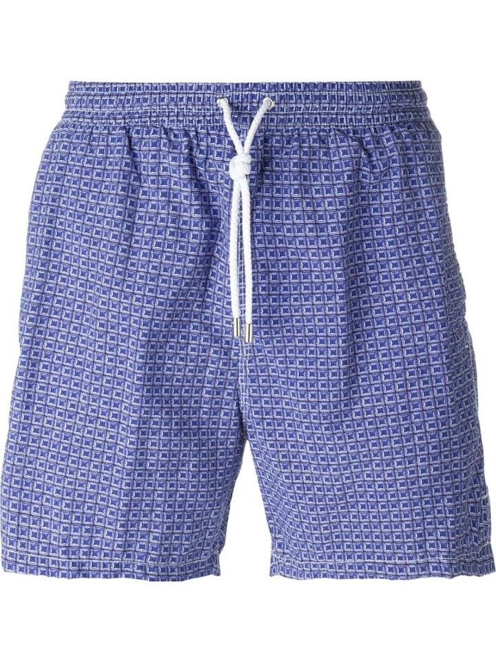 Kiton Micro Print Swim Shorts