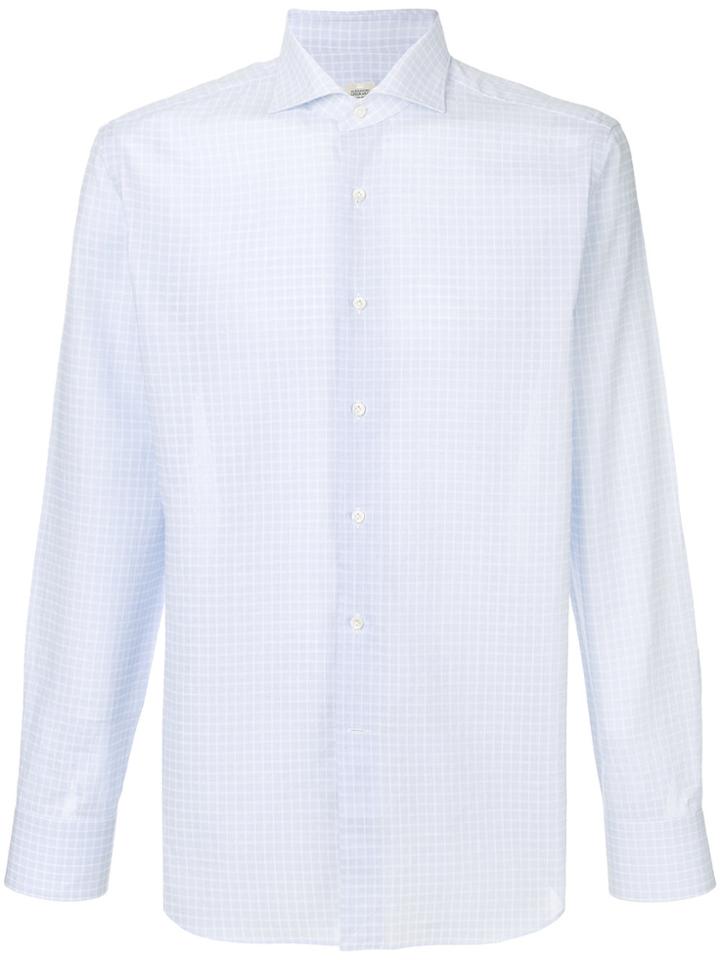 Alessandro Gherardi Windowpane Check Shirt - Blue