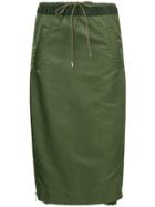 Sacai Elasticated Waist Skirt - Green