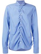 Marni Ruffled Shirt, Men's, Size: 48, Blue, Cotton