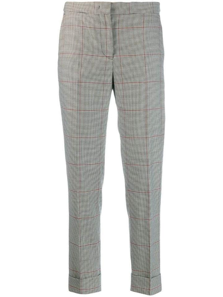 Pt01 Andrea Check Trousers - Neutrals