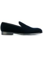 Dolce & Gabbana Milan Velvet Slippers - Blue