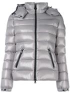 Moncler 'bady' Padded Jacket, Women's, Size: 0, Grey, Feather Down/polyamide