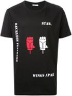 Aganovich Printed T-shirt, Men's, Size: Large, Black, Cotton