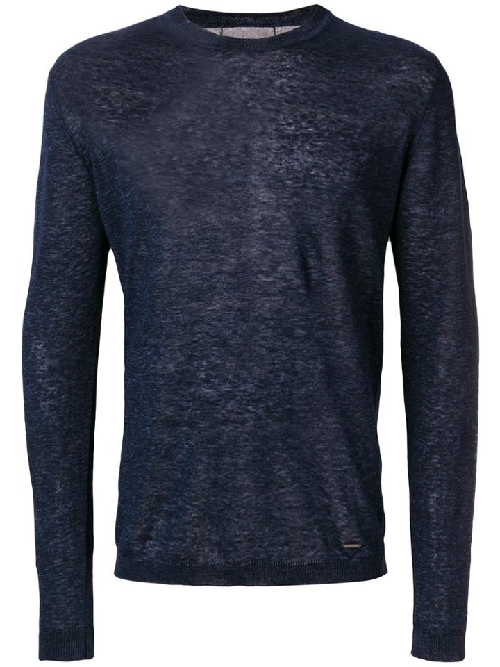 Woolrich Round Neck Jumper - Blue