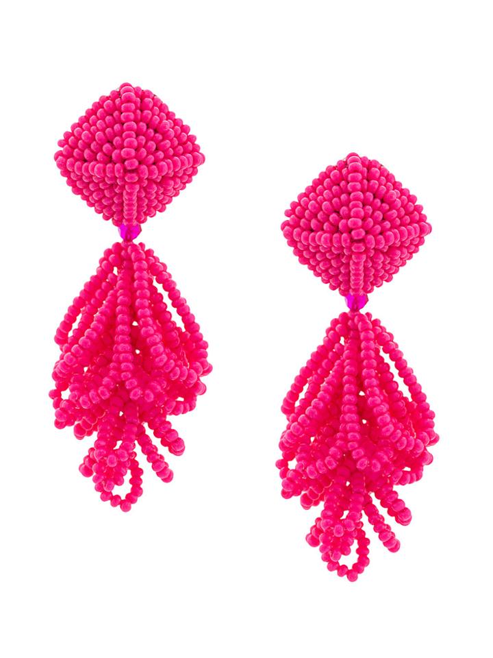 Sachin & Babi Mini Lulu Clip-on Earrings - Pink & Purple