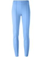 Emilio Pucci Skinny Trousers, Women's, Size: 42, Blue, Cotton/linen/flax/nylon/spandex/elastane