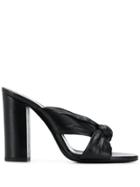 Saint Laurent Knot Detail 110mm Sandal - Black